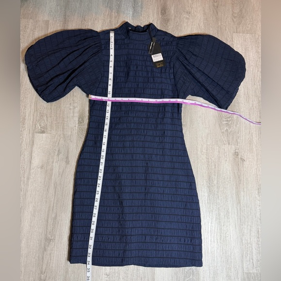 SCOTCH & SODA Mock Neck Striped Mini Dress NWT Size XS New Years Dress - Picture 7 of 8